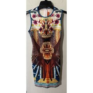 Clover canyon Furniture Weave Neoprene Dress In Multi Size Xsmall
